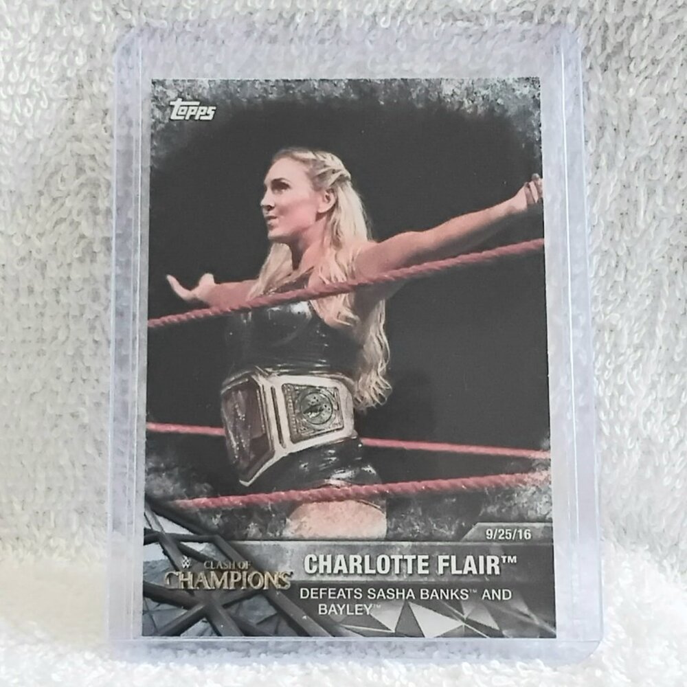 5/$20 Mint 2017 Topps Charlotte Flair WWE/NXT Divas Card WWE-9!!